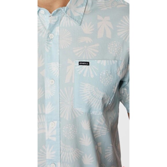 O'Neill Cosmos Short Sleeve Button Up Shirt SZ M - Picture 3 of 8